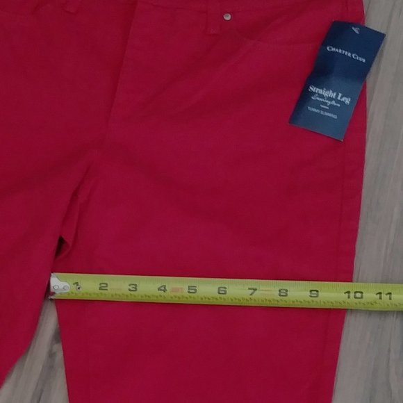 Charter Club Lexington pants Red Color, Size 6p - Picture 8 of 11
